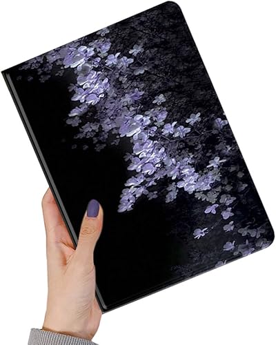 Vista 24 de Funda floral compatible con iPad 6ª 5ª generación 9.7 pulgadas iPad Air/Air 2, diseño de flores, bonita funda inteligente de piel delgada, color I