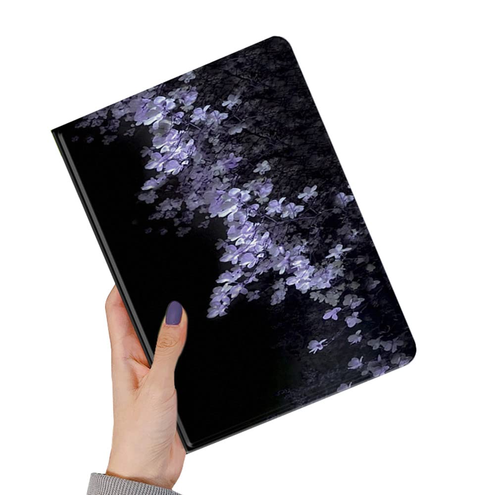 kaitesi Floral Case Compatible with iPad 6th 5th Generation 9.7 inch iPad Air/Air 2 Case Flower Pattern Cute Slim Leather Smart Cover,Color L