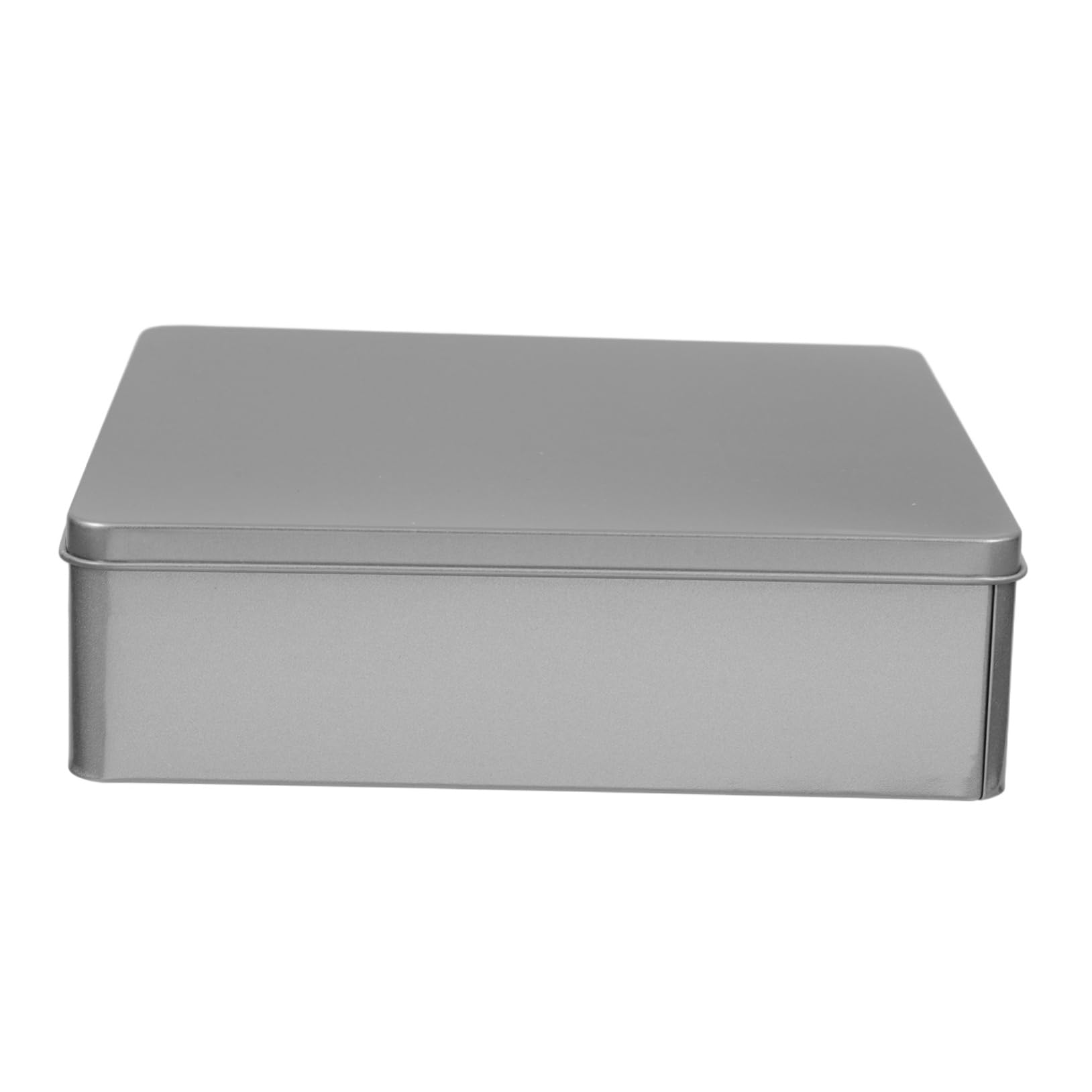 Square Tinplate Cookie Box with Lid Storage Container for Cookies Candy and Gifts Festive Design for Holidays Weddings and Parties