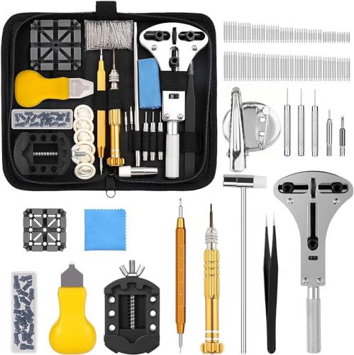DIY Crafts 1 Kit, Watch Repair Kit, Watch Battery Replacement Tool Kit, Watch Link Removal Tool Kit, Watch Band Link Pin Tool Set with Carrying Case (Watch Repair Kit - 1) (B0CYZMWSL5) Amazon Price History, Amazon Price Tracker