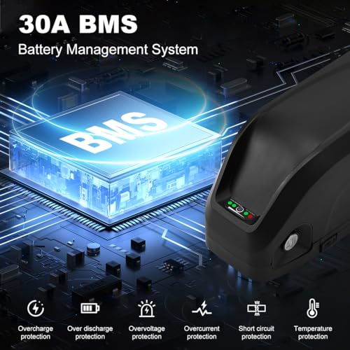 EIFDUHP 36V 22.5Ah Ebike Battery High Capacity, Electric Bike Lithium Battery with Charger, Base & BMS for 200W 250W 350W 500W 750W Bicycle Motors (36V 22.5AH 5Pin(50-750W)) - Image 6