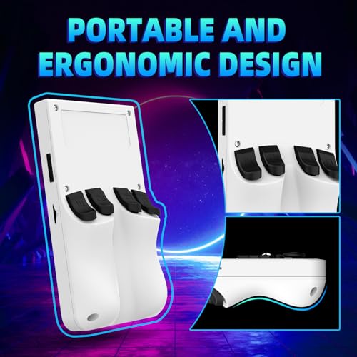 Image of R36MAX Retro Handheld Game Console - 64GB Preloaded Classic Video Games, Support 30+ Simulators, Linux-Powered Portable Game Emulator Console with 4.0-in HD IPS Screen (White)