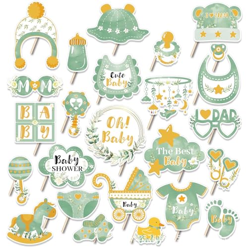 sylbx 25 Piezas Photocall Foto Prop,Accesorios para Fotomatón para Fiestas,Photo Booth Apoyos,Photocall Foto Prop para Decoracion,Photo Booth PropsAccessorios Divertidos Baby Shower