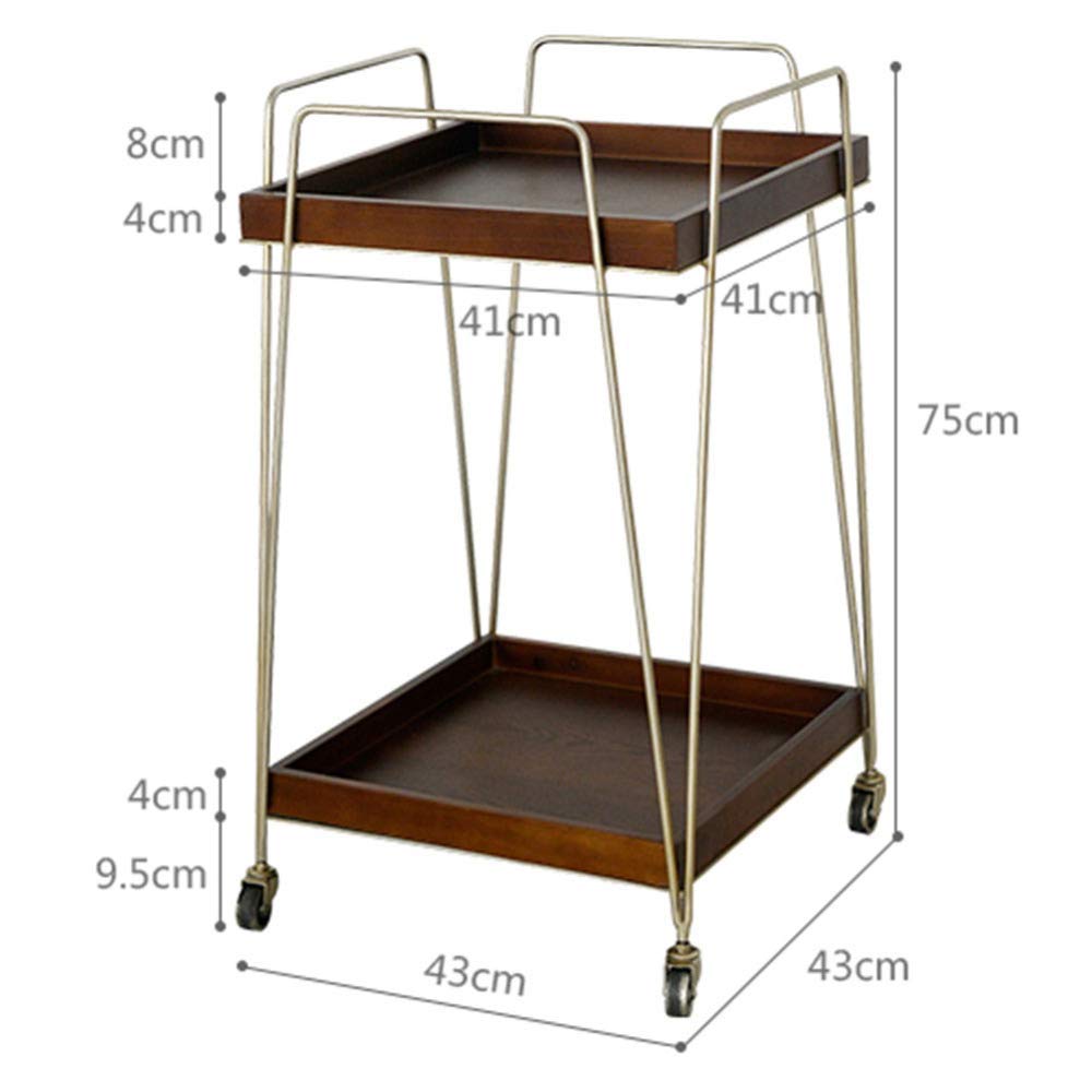 Carrello da bar moderno classico con piano in legno, carrello da portata per cucina, sala da pranzo e intrattenimento - & Functal Home Bar Solut