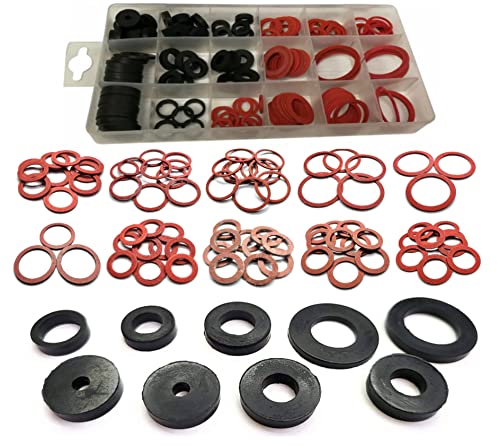 Simply Products 141pc Sealing Washer Set Rubber & Fibre Washer Assorted Set Kit Plumbing Plumber