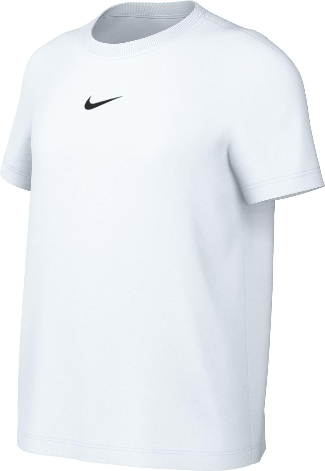 NIKE Girls' G NSW TEE BOY ESSNTL LBR T-Shirt, White, 152-158 (EU)