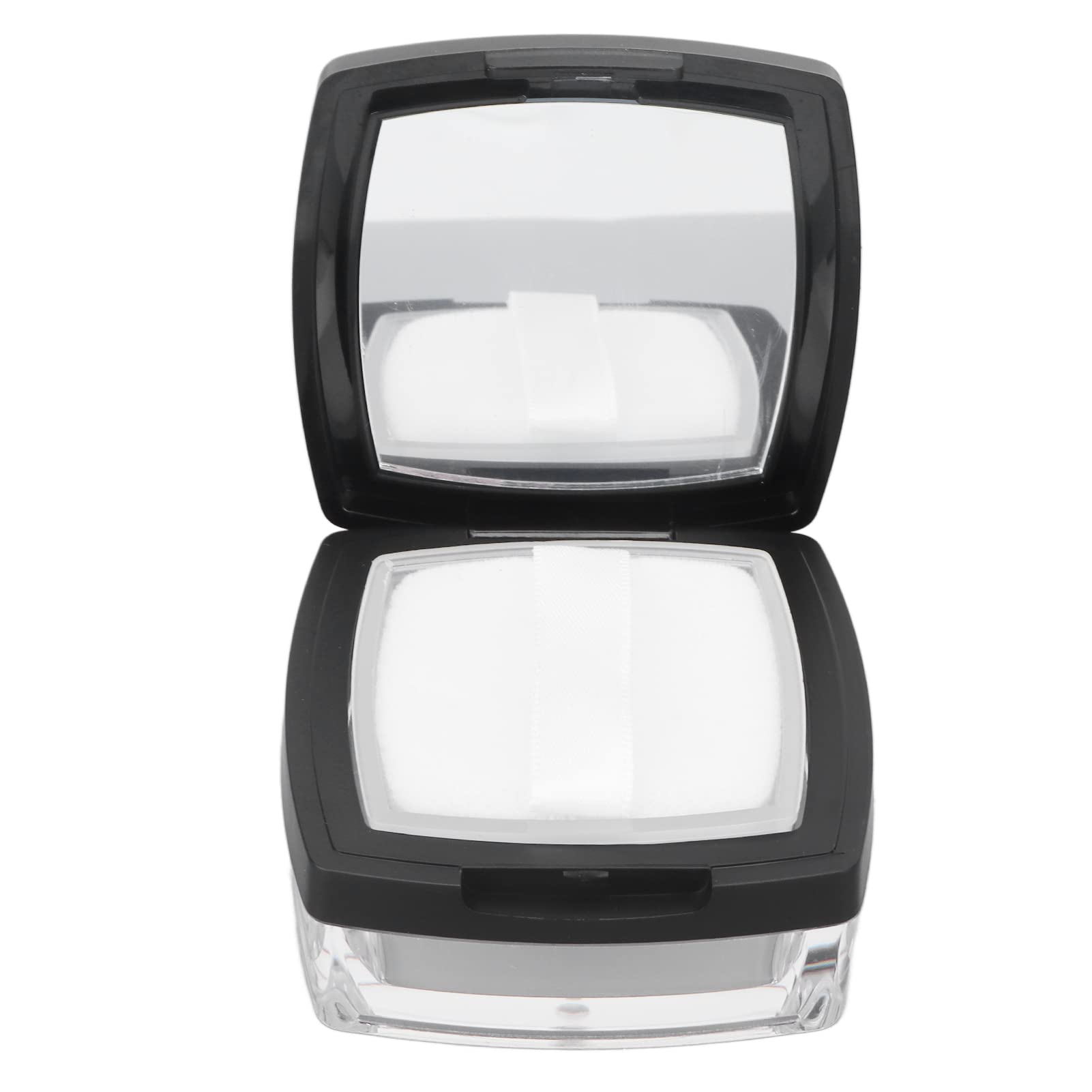 Empty dust box, compact loose powder box, refillable airtight mirror lid, filter for travel