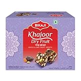 Bikaji Khajoor Dry Fruit Burfi 8.81 oz (250 g) No Sugar Added Indian Dessert with Dates & Mixed Nuts, Authentic Traditional Mithai, Soft Rich Sweet Treat, Festive Gifting Box