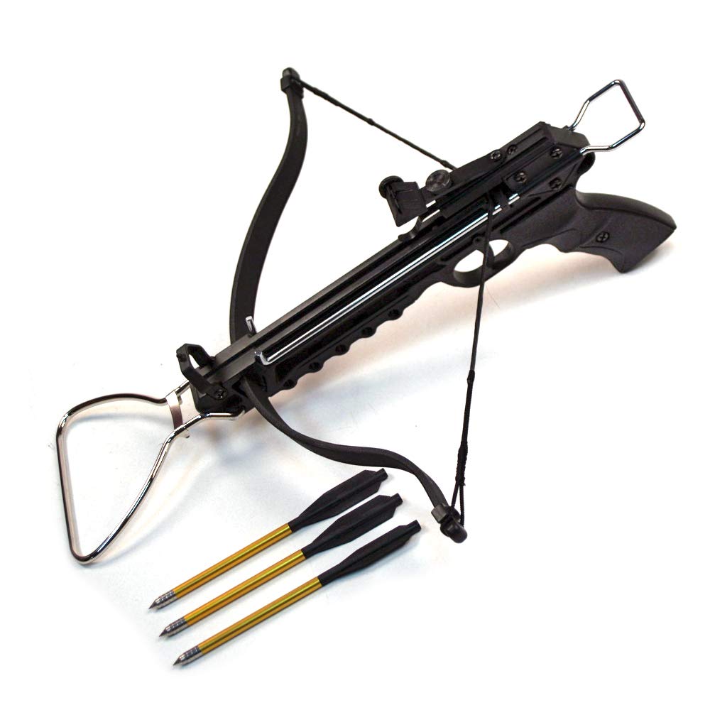 80 LBS Pistol Crossbow with Built-in Arrow Holder