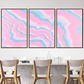 signwin 3 Piece Framed Canvas Wall Art Abstract...