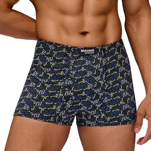 Image of sporto Macho Men's Trunk Underwear | Outer Elastic Soft and Durable Waistband | Soft Waistband | Breathable Comfortable Innerwear | Pack of 1 | Color May Vary