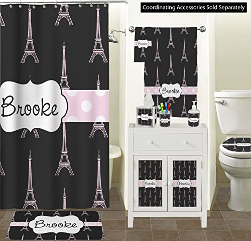 Rnk Shops Black Eiffel Tower Waste Basket - Single Sided (White) (Personalized) #TOP2