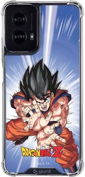 Skinit Clear Phone Case Compatible with Moto G Power 5G (2024) - Officially Licensed Dragon Ball Z Goku Kamehameha Blast Design