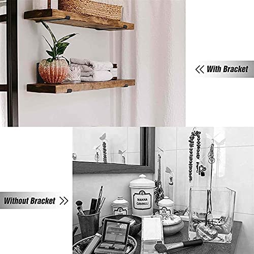 Support d'étagère robuste industriel en L de 2 ou 4 pièces pour salon - 3