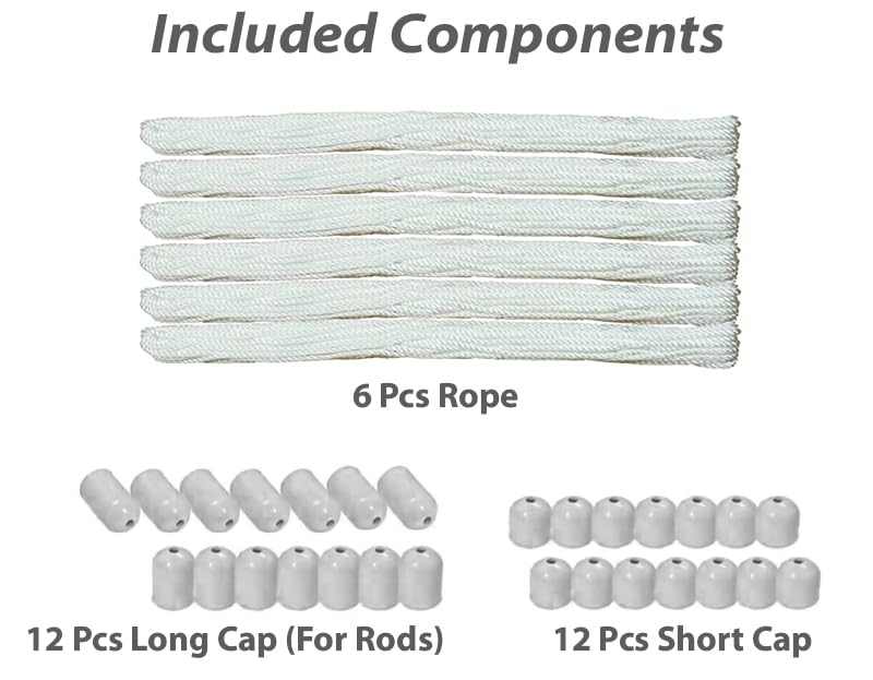 Image of Synergy - Spare Ropes and Caps for 6 Pipes Individual Drop Down Ceiling Cloth Dryer (CL-ACC-6P)