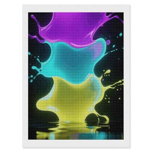 Peinture diamant carrée FodPand 30x40 cm résolvez le manque d'éclat de vos loisirs créatifs