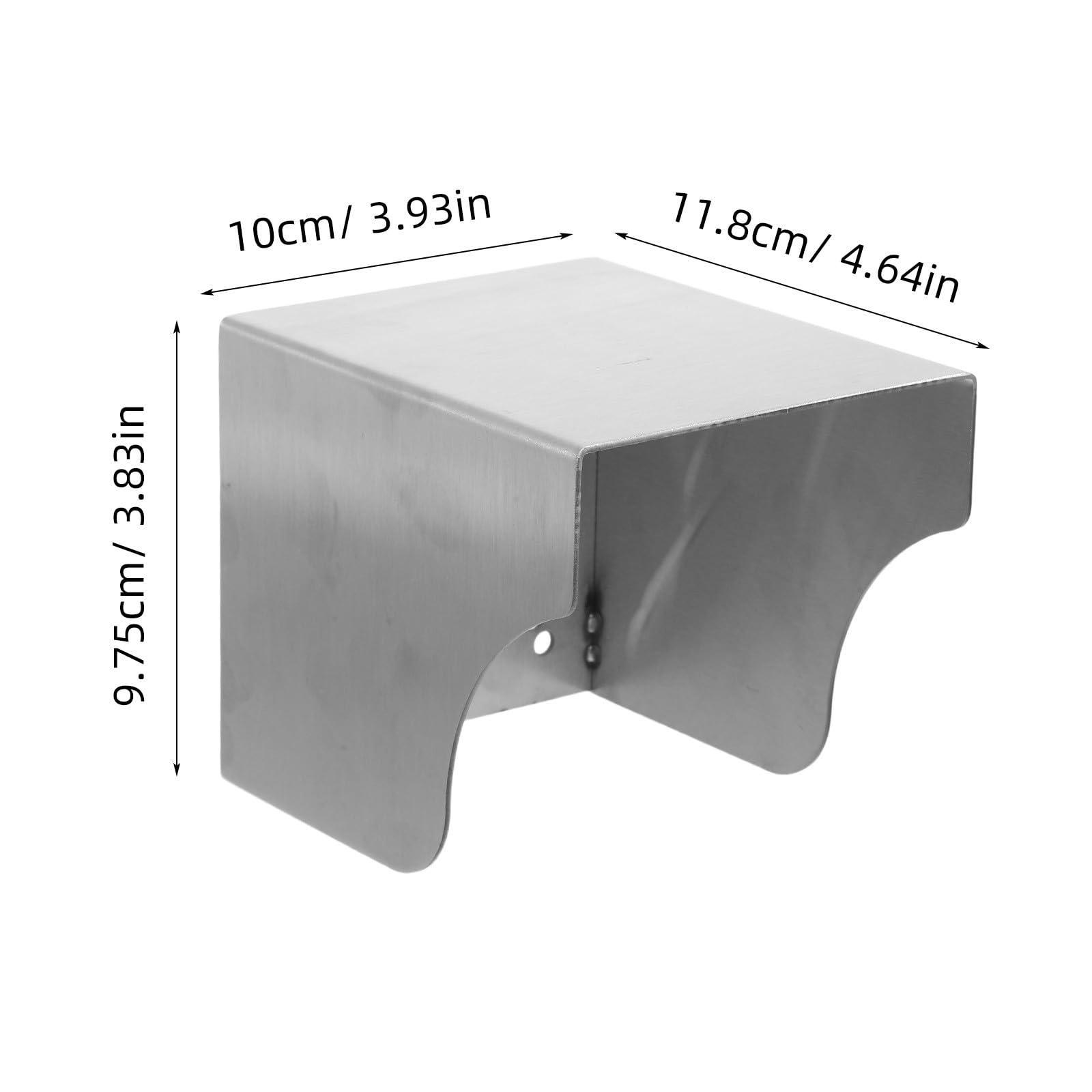 Cubierta de Enchufe Exterior de Acero Inoxidable, Plata