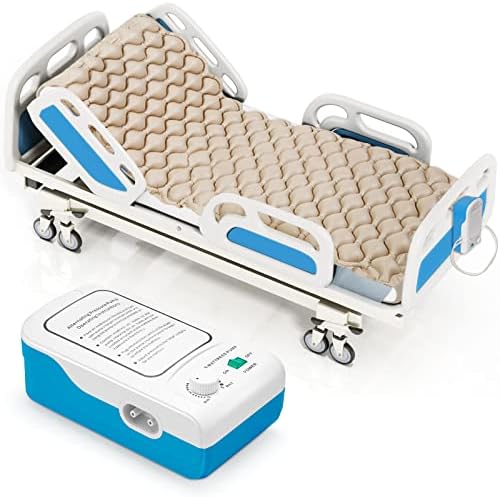 Alternating Pressure Pad Air Mattress for Hospital Bed Mattress Topper & Pump System Colchon Antiescaras para Persona Encamada Bed Sore Pads, Size 36" x 78" x 3"