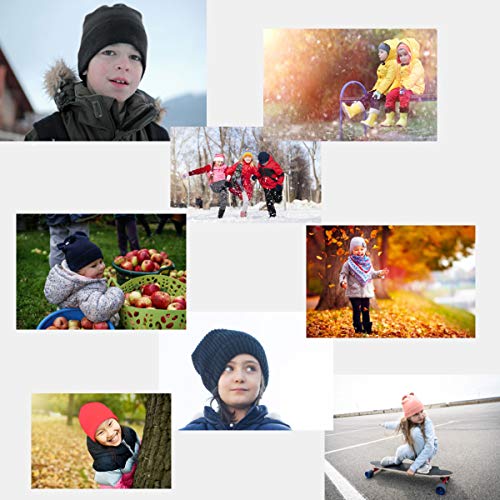 2 Pack | Kids Knit Beanie Cap Unisex Double Layered | Stretchy Fit | Ages 3-103