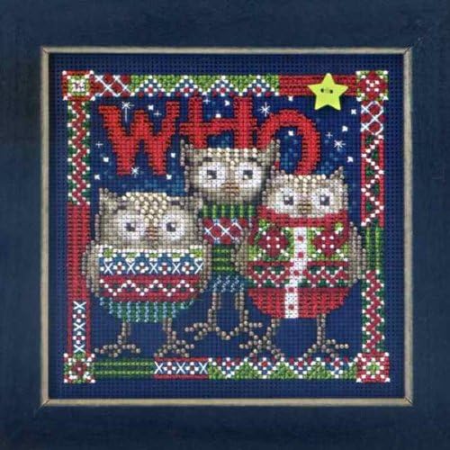 Image of Who Trio - Beaded Cross Stitch Kit MH143306 - Buttons & Beads 2013 Winter