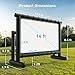 Pipishell 14ft Inflatable Projector Screen, Airtight Outdoor Movie Screen with 650W Air Pump, Upgraded Portable Projector Screen with 2-Minute Fast Inflation, No Need to Keep Inflating, PIPJN14B