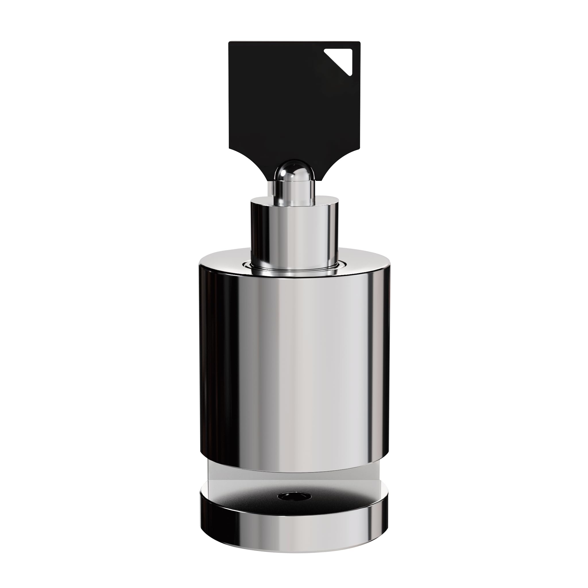 Allextreme EXHDBL1 Stainless Steel Heavy Duty Painted Finish Disc Brake Anti Theft 7mm Pin Wheel Locking Security Lock for Bike and Motorcycle (Chrome)