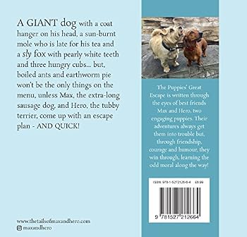 Hardcover The Tails of Max and Hero - The Puppies' Great Escape Book