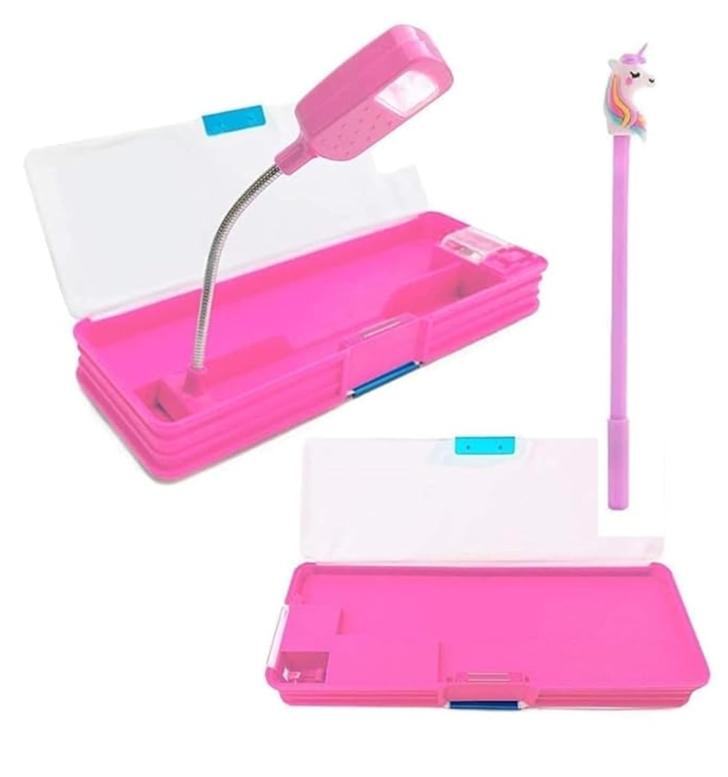 Geometry Box Inclouding LED Light with Unicorn Pen Pink Color for Girl Big Size Cartoon Random Print (Princes Unicorn) (B0D7ZX6T49) Amazon Price History, Amazon Price Tracker
