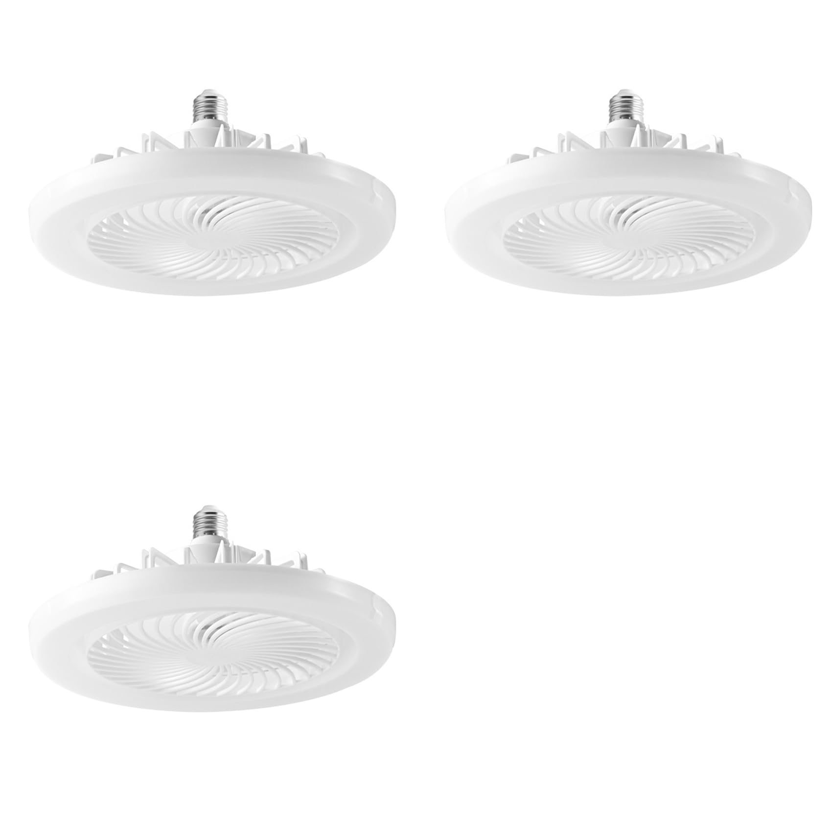 Ventilateur de plafond sécurisé E27 pour plafonds bas avec télécommande incluse