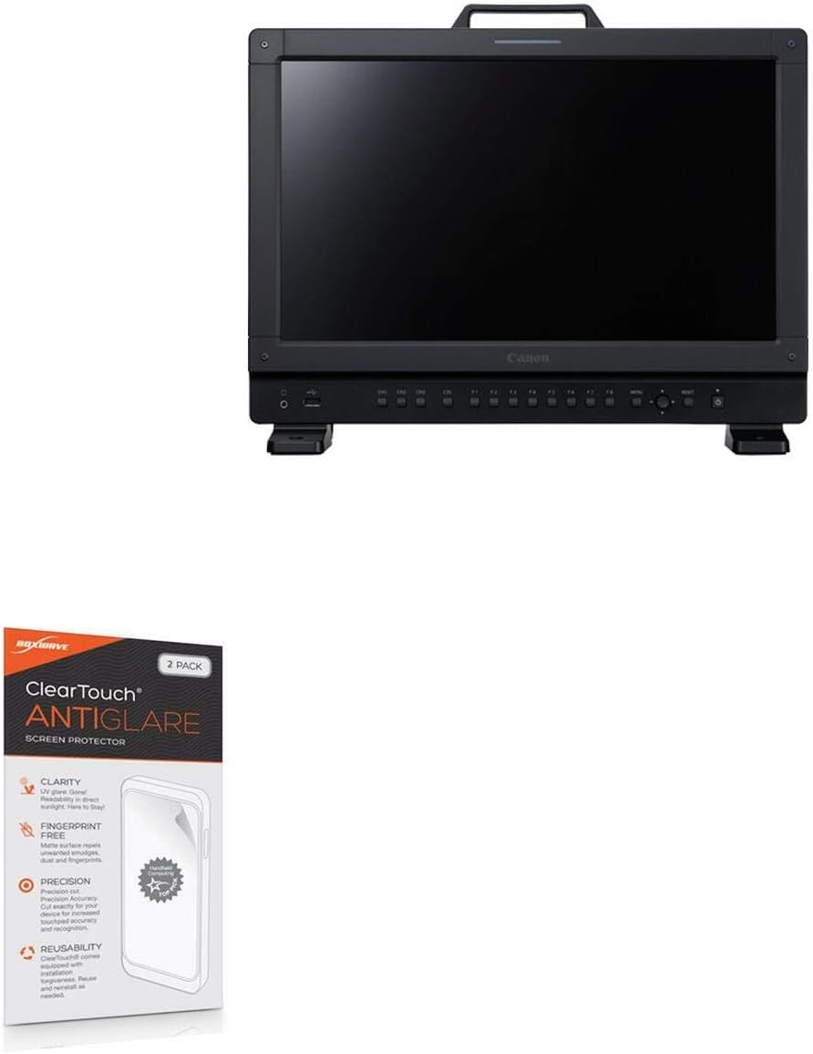 BoxWave Screen Protector Compatible with Canon DP-V1710 - ClearTouch Anti-Glare (2-Pack), Anti-Fingerprint Matte Film Skin