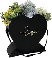 Vista 1 de Caja Abierta con Forma de Corazón (Negro)