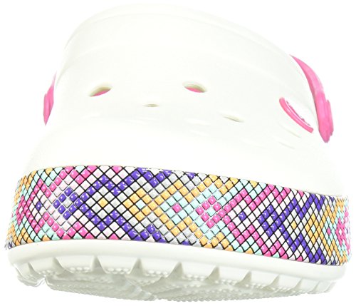 Sandália, Crocs, Crocband Gallery, Oyster, 38, Adulto Unissex