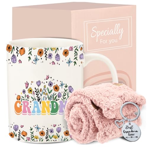DHQH Birthday Gifts for Grandma from Granddaughter Grandson, Best Grandma Mothers Day Thanksgiving Idea
