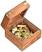 4" Astrolabe Sextant w/Wooden Box: Nautical Sextant