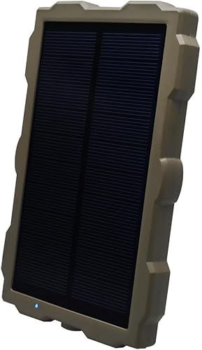 Lixada Panel de carga solar Cámara de rastro Panel solar 1700mAh recargable para cámara de caza Carga solar al aire libre Alimentado por el sol