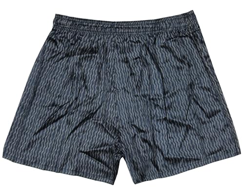 INTIMO Men's Zig Zag Stretch Silk Boxers Underwear2