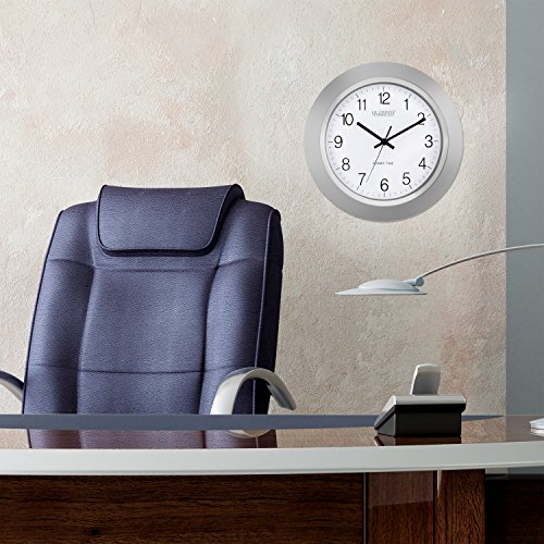 La Crosse Technology Wt-3144S 14 Inch Atomic Analog Silver Wall Clock #TOP4