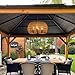 ALL FORTUNE Outdoor Solar Chandelier, 4-Light 19