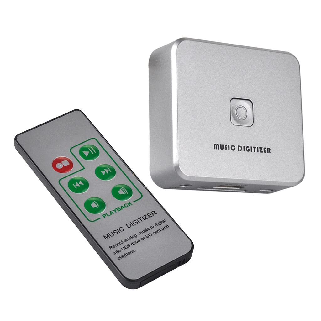 non-brand Audio Recorder/Audio-Digitalisierer/Audio Grabber mit 3,5 mm Speichern auf USB-Scheibe als MP3-Datei mit Fernbedienung