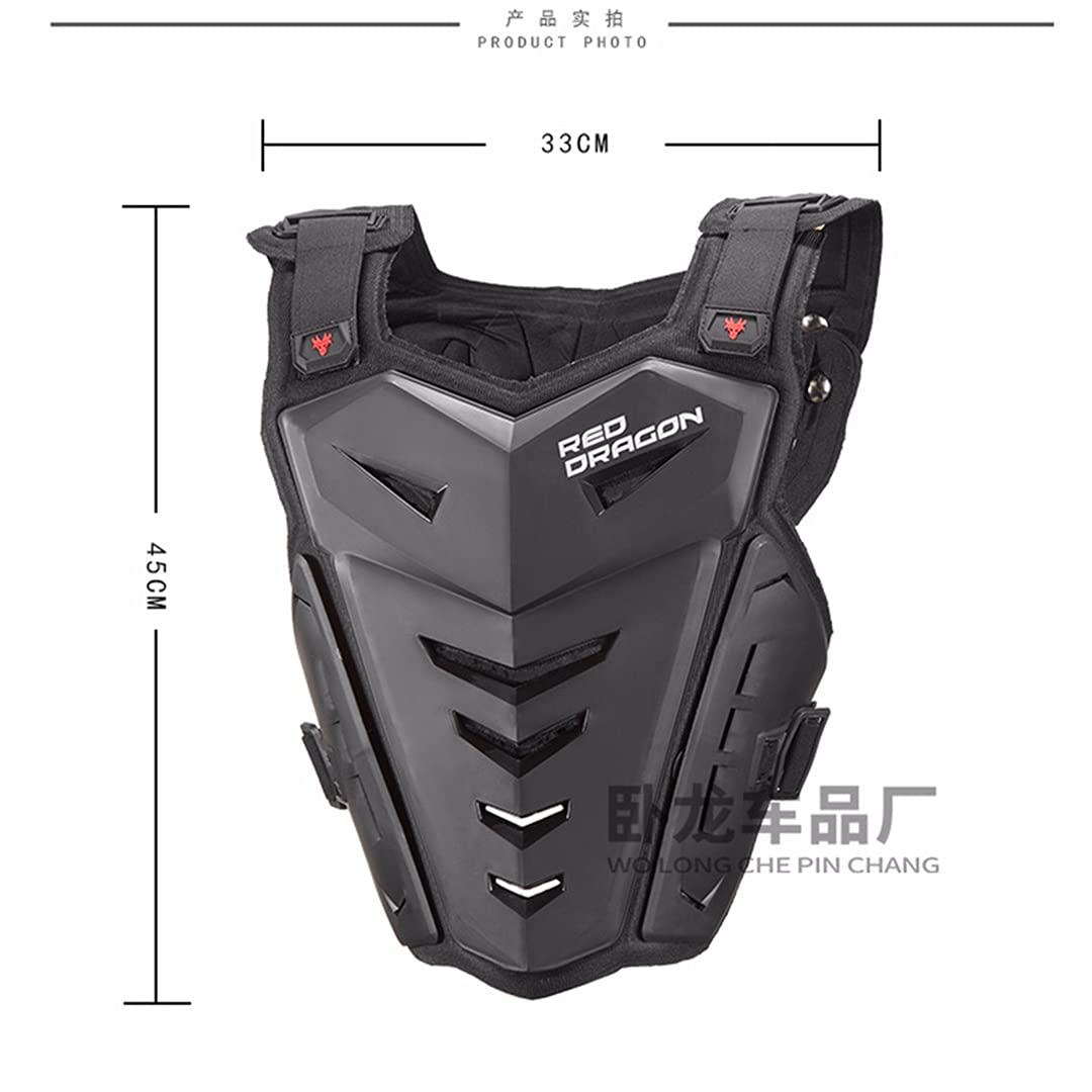 Chaqueta Montar Motocross para Hombre Protector Moto Off-Road Racing Protector Espalda Pecho Equipo protección Green Vest