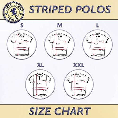 image for Albert Morris Men Polo Shirt 4 Pack - Amuse, XL - Short Sleeve, Black,