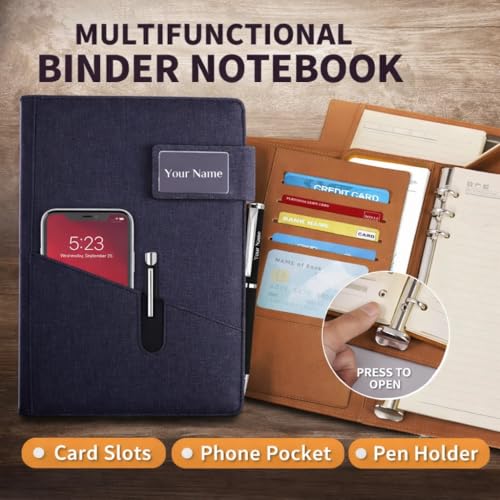 Image of Giftana Personalized Planner Diary with Pen Gift Set,2 in 1 Customized Jute Diary with Metal Pen Gifts for Men,Personalised New Year Corporate Gift for Employee,Employee Welcome Kit (Black),200 Pages