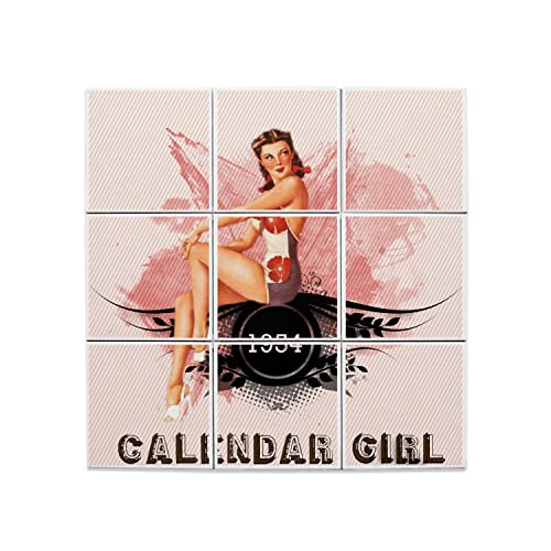 Carreaux céramique Pin Up 1954 pour crédence de cuisine vintage rose