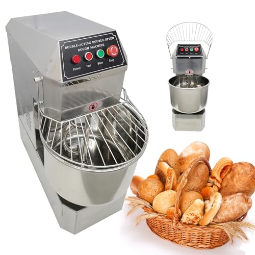 INTBUYING 30 QT Stand Dough Mixer 7.5 Gallon Double Action S...