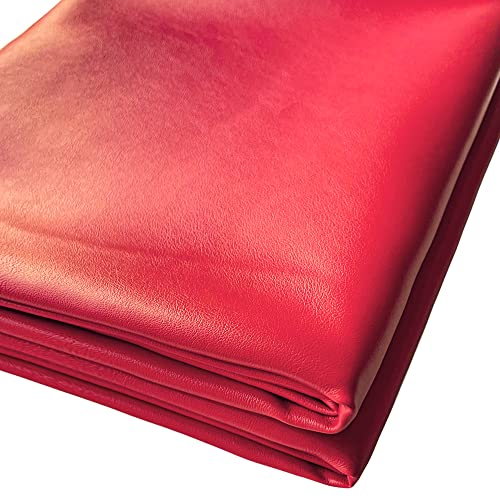 Similicuir rouge de 0,9 mm pour créer vos sacs à main et customiser vos vêtements