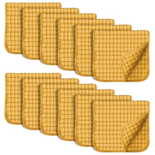 Sweet Dolphin 12 Pack Muslin Burp Cloths