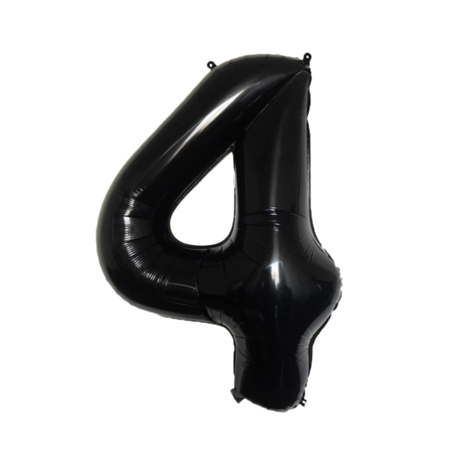 Large · 4 Number Black Foil Balloon