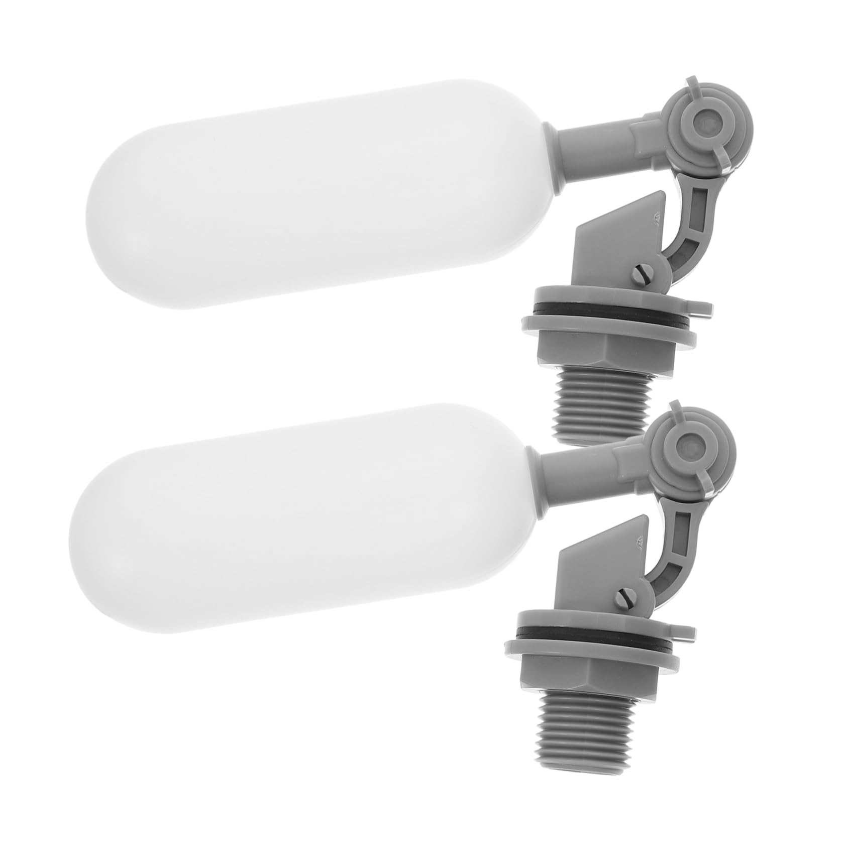 Válvula de flotador de plástico ajustable para control automático de agua, 2 piezas