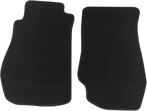 Nylon Floor Mats, Compatible with 2003-2009 Nissan 350Z All Models Black Front Rear 2 Pieces Full Set Interior Car Carpets Liner