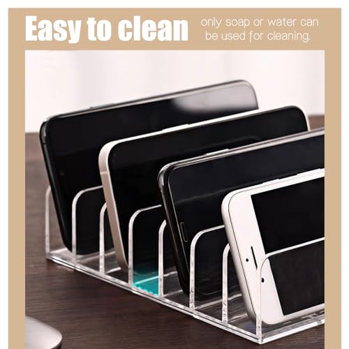 Acrylic Mail Holder,2 Pcs Acrylic Letter Organizer,7 Compartments Mail Organizer,7 * 5 * 1.57\" Envelope Holder,Transparent Countertop Mail Holder,Mail Organizer Countertop for Office,Home Desk mail